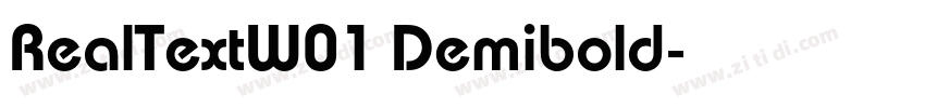 RealTextW01 Demibold字体转换